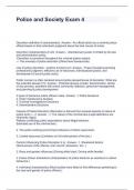 Police and Society Exam 4&period;