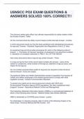 USNSCC PO2 EXAM QUESTIONS & ANSWERS SOLVED 100&percnt; CORRECT&excl;&excl;&period;