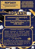 RDF2601 Assignment 3 Portfolio 2024 ANSWERS