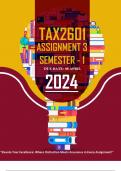 TAX2601 ASSIGNMENT 3 SEMESTER 1 2024 (534034)