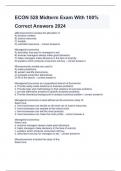 ECON 528 Midterm Exam With 100% Correct Answers 2024