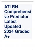 ATI RN Comprehensive Predictor Latest  Update 2024 Graded A+