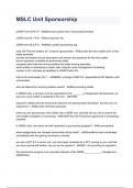 MSLC Unit Sponsorship 2024&sol;2025 &lpar;100&percnt; verified solutions&rpar;