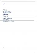 A-level CHEMISTRY 7405/3 Paper 3 Mark scheme June 2023