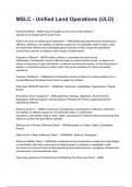 MSLC - Unified Land Operations &lpar;ULO&rpar; 2024&sol;2025 &lpar;100&percnt; verified solution&rpar;