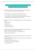 Defense Acquisition University TOP Exam  Questions And Correct Answers