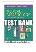 MEDICAL PARASITOLOGY 7TH EDITION LEVENTHAL TEST BANK 