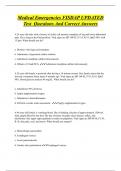 Medical Emergencies FISDAP UPDATED  Test Questions And Correct Answers