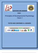 Principles of Developmental Psychology - Exam 1