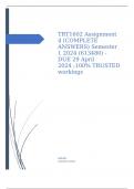 TRT1602 Assignment 4 (COMPLETE ANSWERS) Semester 1 2024 (613445) - DUE 15 April 2024