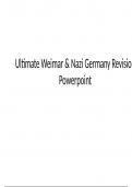 Weimar and Nazi germany ultimate revison powerpoint , everything youll need!