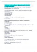 NRP 8th Edition Exam Questions And 100&percnt; Correct Answers