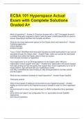 ECSA 101 Hyperspace Actual Exam with Complete Solutions Graded A+ 