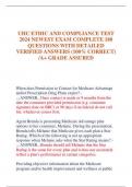 UHC ETHIC AND COMPLIANCE TEST  2024 NEWEST EXAM COMPLETE 180  QUESTIONS WITH DETAILED  VERIFIED ANSWERS &lpar;100&percnt; CORRECT&rpar;  &sol;A&plus; GRADE ASSURED