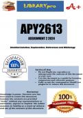 APY2613 Assignment 2 (COMPLETE ANSWERS) 2024