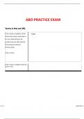 ABO CERTIFICATION PRACTICE EXAM 93 QUESTIONS AND ANSWERS 2024