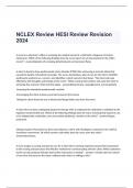 NCLEX Review HESI Review Revision  2024
