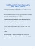 WATER RESTORATION EXAM IICRC &lbrack;100&percnt; PASS&rsqb; &sol;verified&sol;