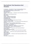 Dysrhythmia Test