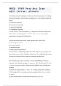 HRCI- SPHR Practice Exam with Correct Answers 2024