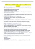 UNE BioChem 1005 Final Exam Questions With Correct Answers