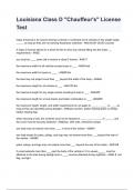 Louisiana Class D "Chauffeur's" License Test 2024&sol;2025 &lpar;with 100&percnt; correct answers&rpar;graded A  by experts &lpar;ALL BUNDLED HERE&excl;&excl;&excl;&rpar;