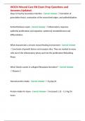WOCN Wound Care RN Exam Prep Questions and Answers&comma;Updated&period;