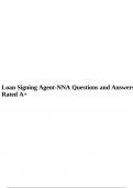 Loan Signing Agent-NNA Questions and Answers Rated A+.