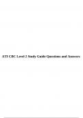 ATI CBC Level 2 Study Guide Questions and Answers. 