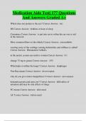 Medication Aide Test&vert; 177 Questions And Answers Graded A&plus;