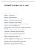 CSWA-AM &lpar;what you need to study&rpar;