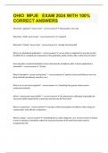 OHIO  MPJE   EXAM 2024 WITH 100&percnt; CORRECT ANSWERS