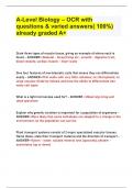 A-Level Biology - OCR