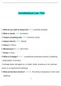 Constitutional Law- 73rd Questions with Complete Solutions