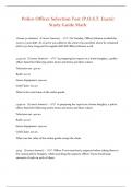 Police Officer Selection Test &lpar;P&period;O&period;S&period;T&period; Exam&rpar; Study Guide Math