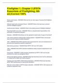 Firefighter 1&comma; Chapter 2 &lpar;IFSTA Essentials of Firefighting&comma; 6th ed&period;&rpar;Correct 100&percnt;