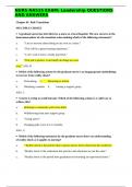 NURS NA515 Exam Leadership Questions and Answers
