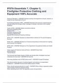 IFSTA Essentials 7&comma; Chapter 5&comma; Firefighter Protective Clothing and Equipment 100&percnt; Accurate
