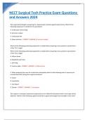 NCCT Surgical Tech Practice Exam Questions and Answers 2024&sol;2025
