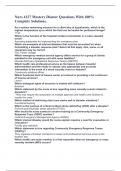 Nurs 4127 Mastery Diaster Questions With 100&percnt; Complete Solutions&period;