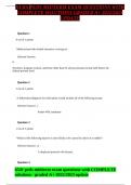 NURS PEDS Miderm Exam Questions and Answers 2023&sol;2024