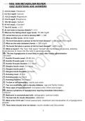 NSG 1600 METABOLISM REVIEW QUIZ QUESTIONS AND ANSWERS.