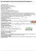 NSG 1600- BREAST CANCER EXAM QUESTIONSAND ANSWERS #4