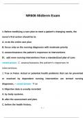 NR 606 Midterm Exam Actual Questions and Answers 2024