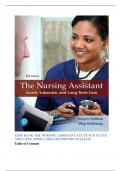 TEST BANK THE NURSING ASSISTANT ACUTE SUB ACUTE AND LONG TERM CARE 6TH EDITION PULLIAM