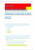 ATI RN  COMPREHENSIVE   PREDICTOR RETAKE  2023  