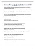 Pharmacy Technician Training Exam Bundle with Complete Solutions 2024&sol;2025