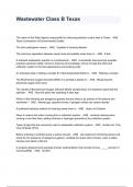 Wastewater Class B Texas Exam Questions And Answers Combined Package Solutions 