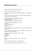 Wastewater B Test Exam Questions And Answers 