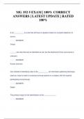 MG 352 5 EXAM &vert; 100&percnt; CORRECT  ANSWERS &vert; LATEST UPDATE &vert; RATED  100&percnt;